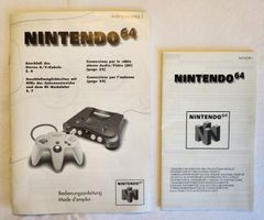 Original Nintendo 64 N64 Bedienungsanleitung Handbuch