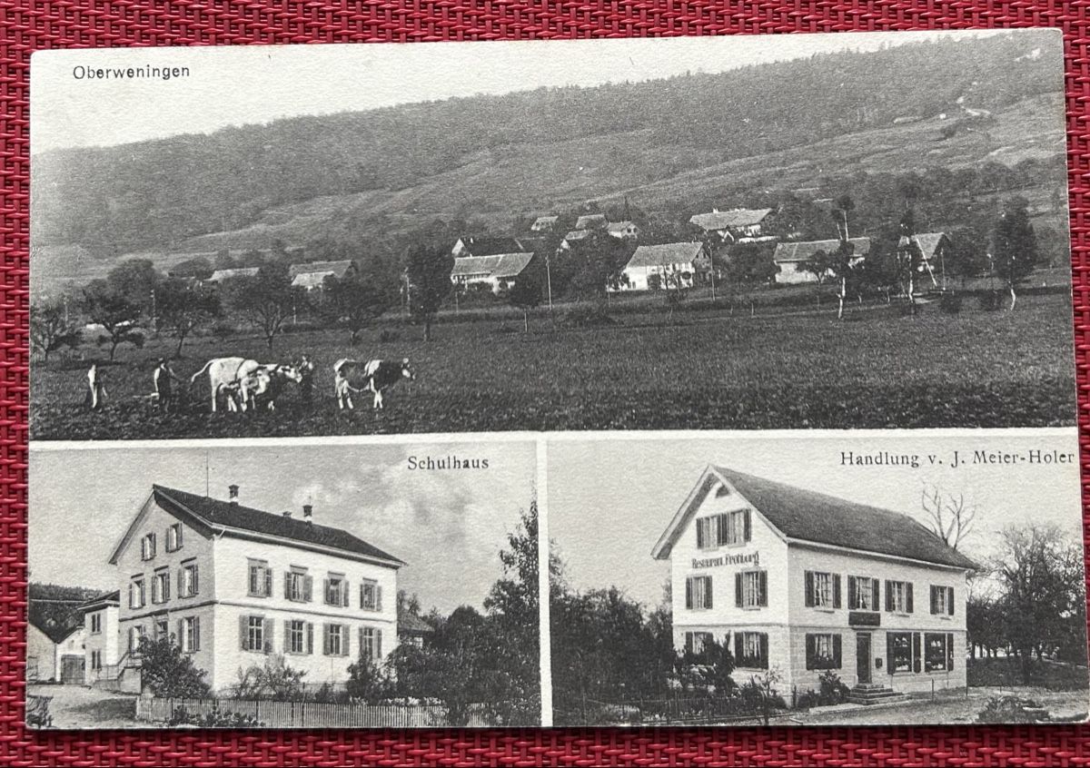 Cartoline postali: Oberweningen 3-Bildrig  – Usato da Horw venduto da Tellbub