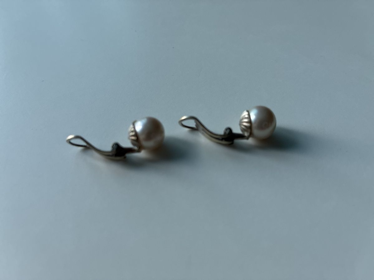 Perle (finte): Vintage Clip Ohrringe - Perlen – Usato da Basel venduto da cat_sq5m 3