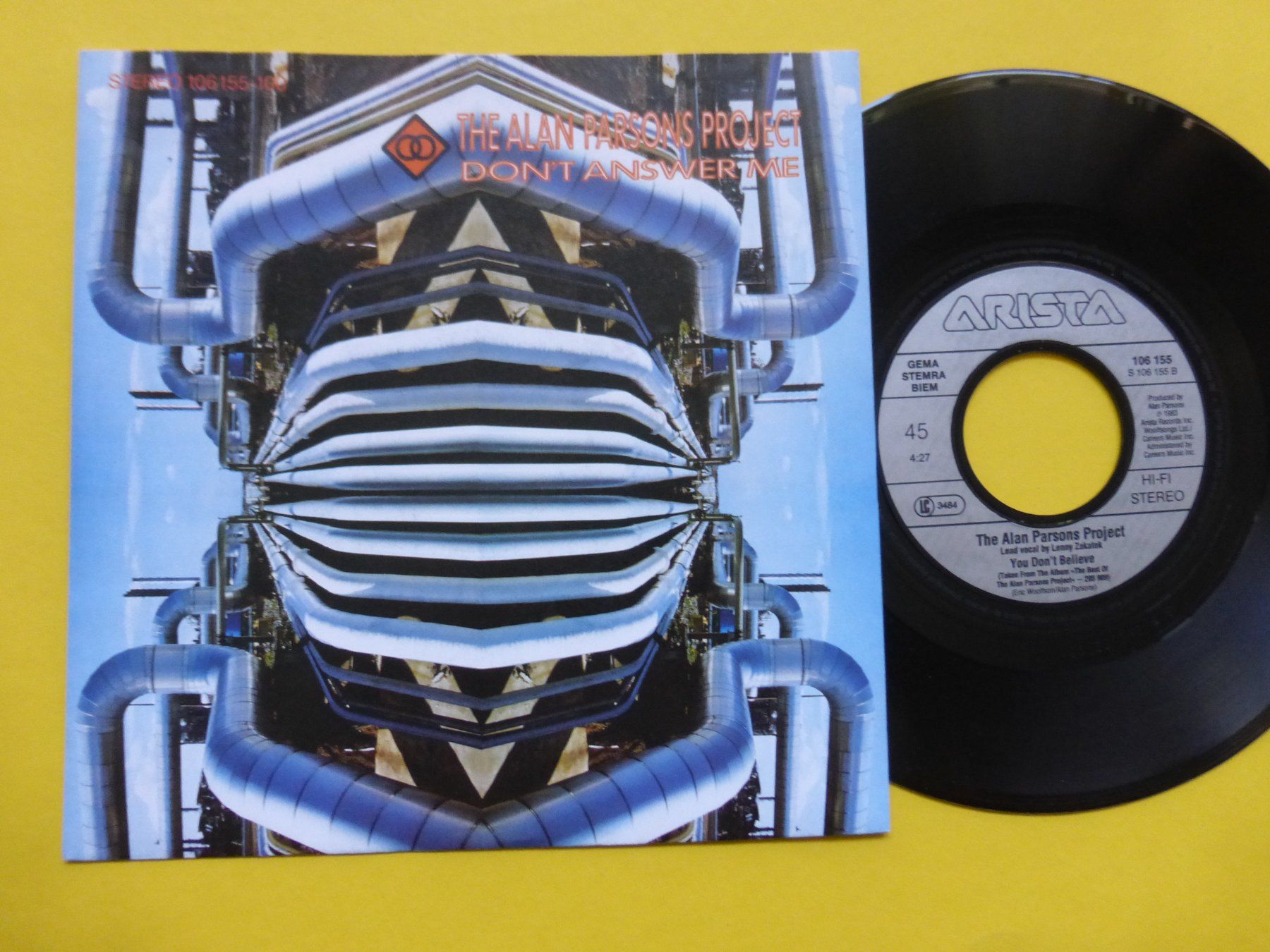 Schallplatten: The Alan Parsons Project – Don't Answer Me – Gebraucht aus Zürich von Swiss57