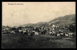 AK Oberegg /Kt. Appenzell, Ortsansicht mit Umgebung aus der 