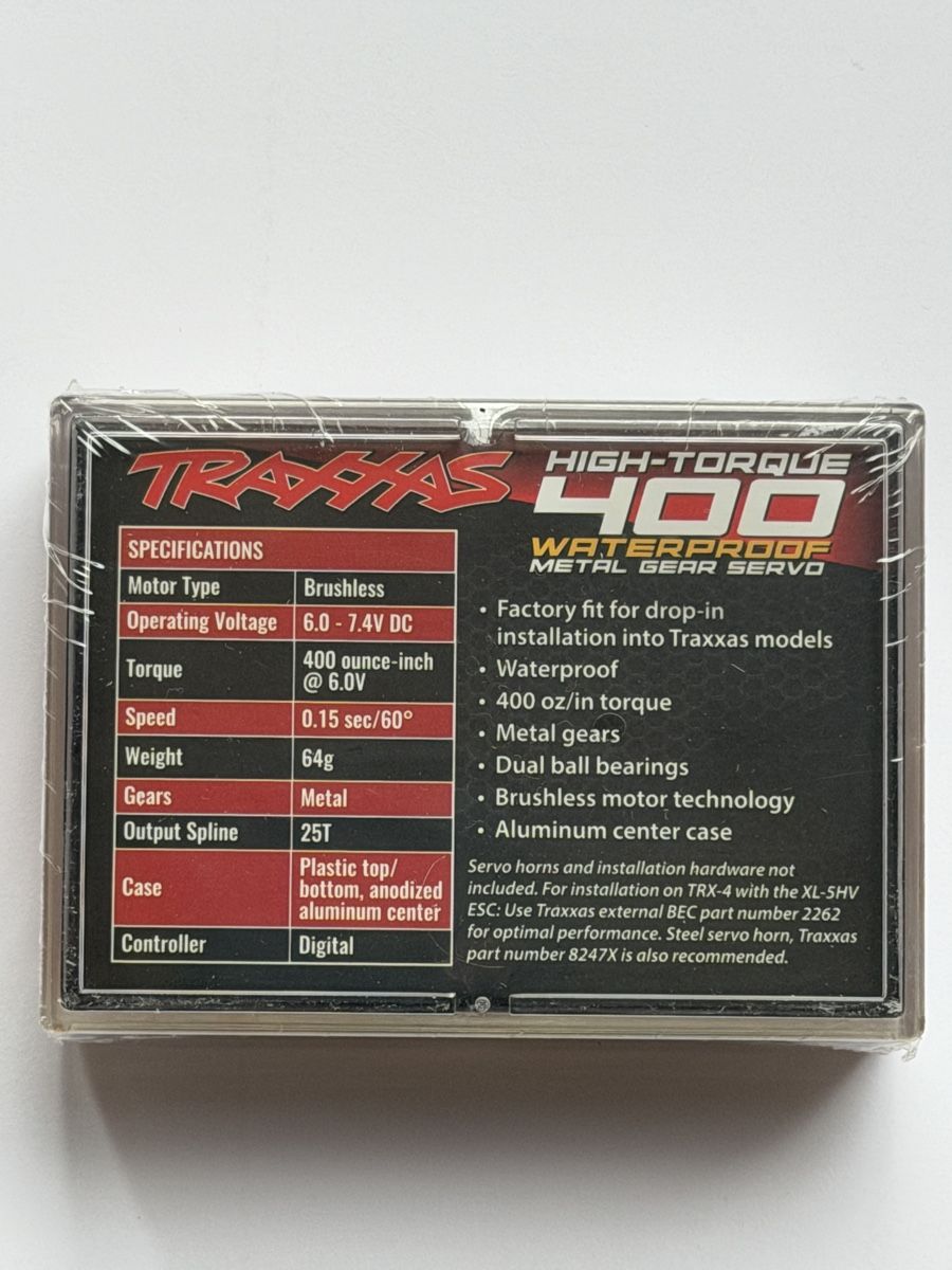 Traxxas RC Modellbau: TRAXXAS 2255 Servo High-Torque 400 Red Servo WP – Neu und originalverpackt aus Schaan von Romanipe 1