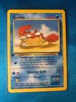 Pokemon - Krabby 1st Edition (51/62) Fossil Deutsch - LP -