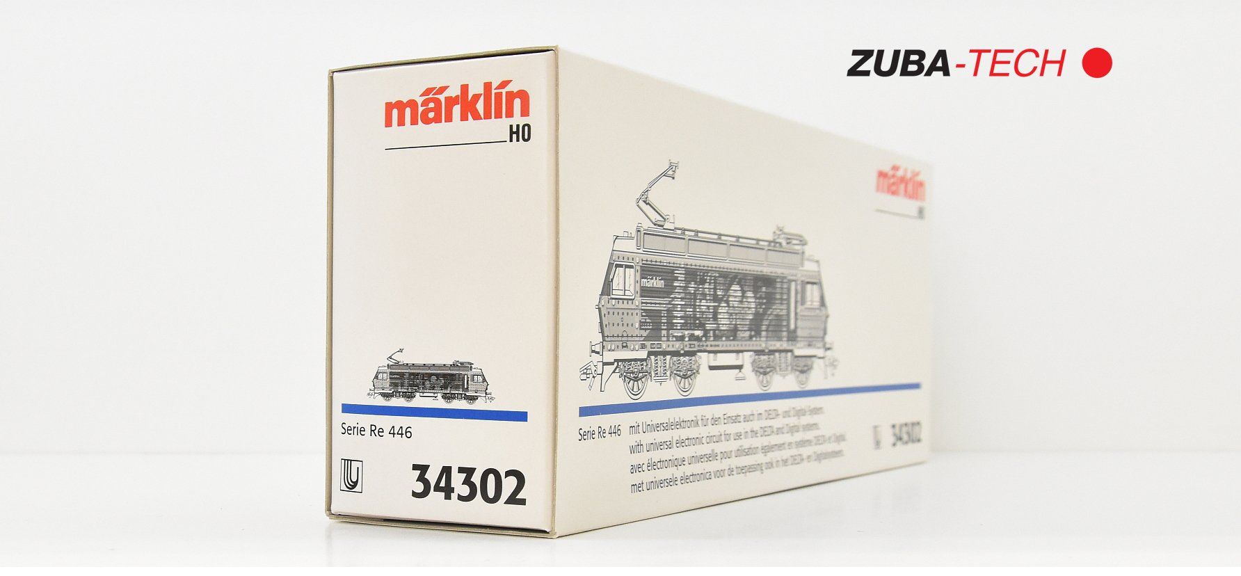 Märklin 34302 E-Lok Re 446 Baukasten SOB H0 WS Delta mit OVP (Gebraucht ...