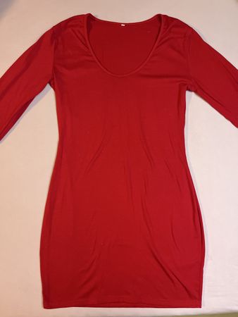 Elegantes rotes Kleid 🌹Langarm Gr. S/M