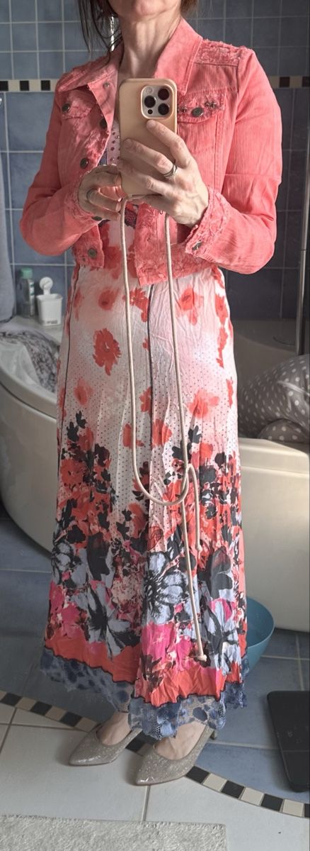 Vestiti: Leichtes Sommerkleid mit Jeansjacke – Usato da Erlenbach ZH venduto da Domenica77