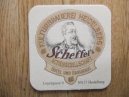 Bierdeckel Kulturbrauerei Heidelberg Scheffel's AG