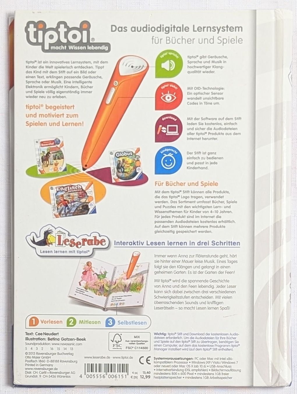 Libri: Tiptoi - Leserabe - Im Garten der Feen – Nuovo (secondo la descrizione) da Wängi venduto da ABIZONE-86 4