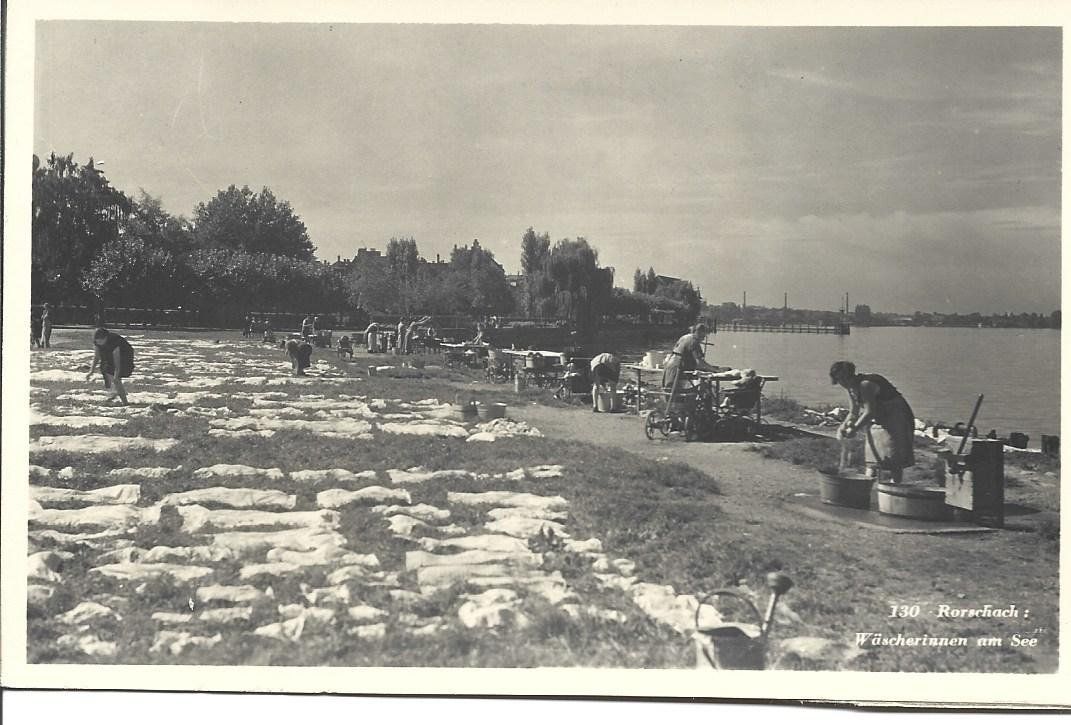 Cartoline postali: AK Wäscherinnen am Bodensee. – Usato da Appenzell venduto da mai25