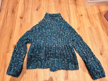 Winter Strickjacke, handgestrickt, Gr. M
