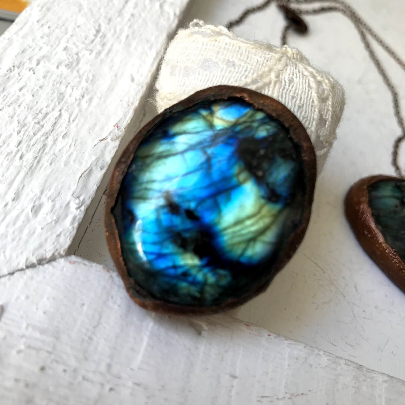 Sonstiger Schmuck: Anello + collana rame e labradorite – Gebraucht aus Breganzona von mas_tv72 4