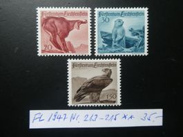 FL1947 Nr. 213-215 postfrisch **