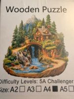 Wooden-Puzzle-Holzpuzzle-Homestay-Landschaft-Familie 14x14cm