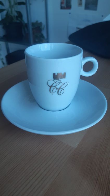 Lot De 6 Petites Tasses à Café Coïc – Blanc – Occasion (voir Photos)