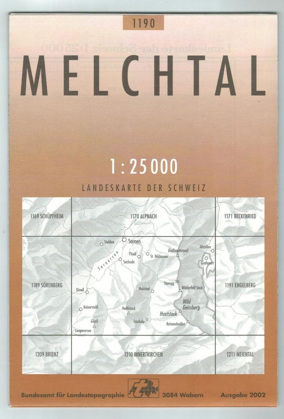 Cartes géographiques & atlas: Landkarte Melchtal 2002 – D'occasion à Zürich par tol_b7c7