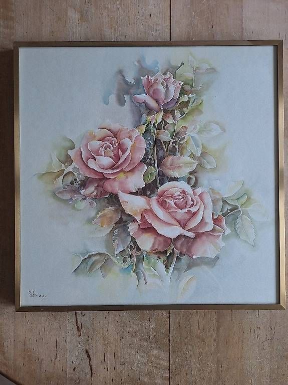 Tableaux: Original Aquarell "Rosen"  Prothuan Chareonchit – D'occasion à Oftringen par isa_5cwl