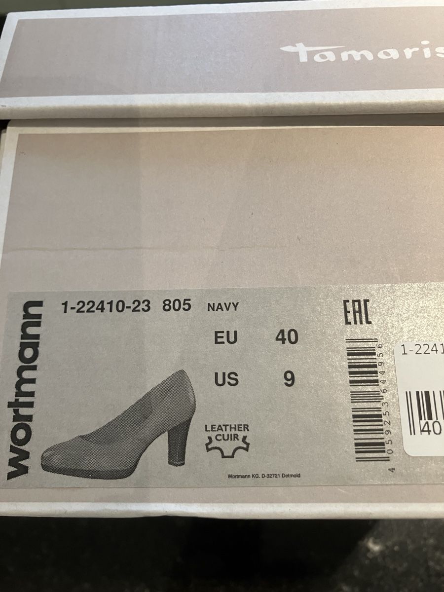 Tamaris Scarpe da donna: Neuer, dunkelblauer, eleganter Damenpumps – Nuovo e nell'imballaggio originale da Allschwil venduto da Loreleyla 1
