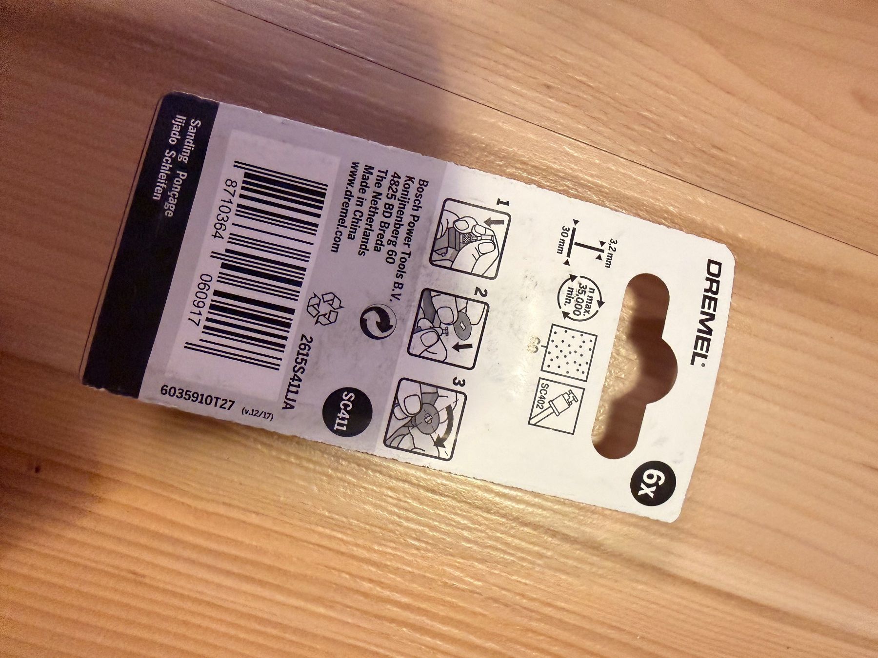 Dremel Tutti gli attrezzi: Dremel SC411 EZ SpeedClic Schleifscheibe 6er – Usato da Amriswil venduto da Trivet 1