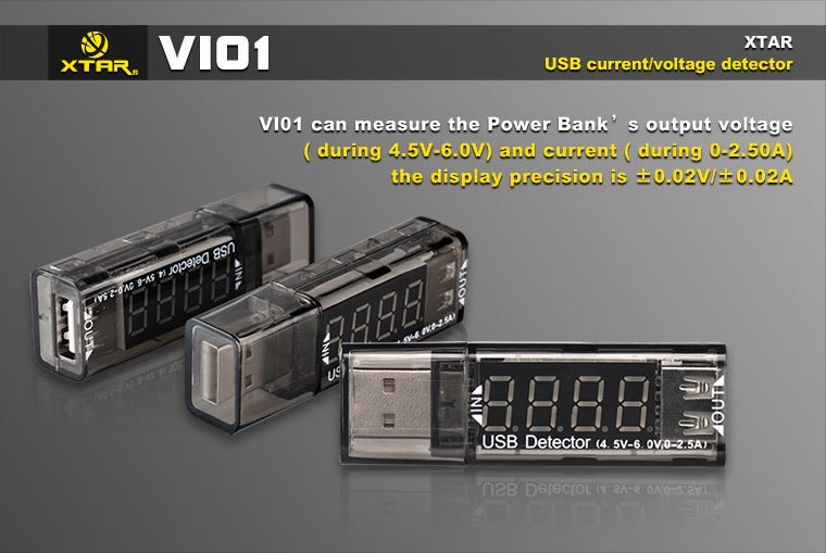Batterie, Caricabatterie & Alimentatori: XTAR VI01  USB Detector – Nuovo e nell'imballaggio originale da Wildberg venduto da Adler77 2