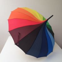 Schöner Regenbogenschirm - Windfest