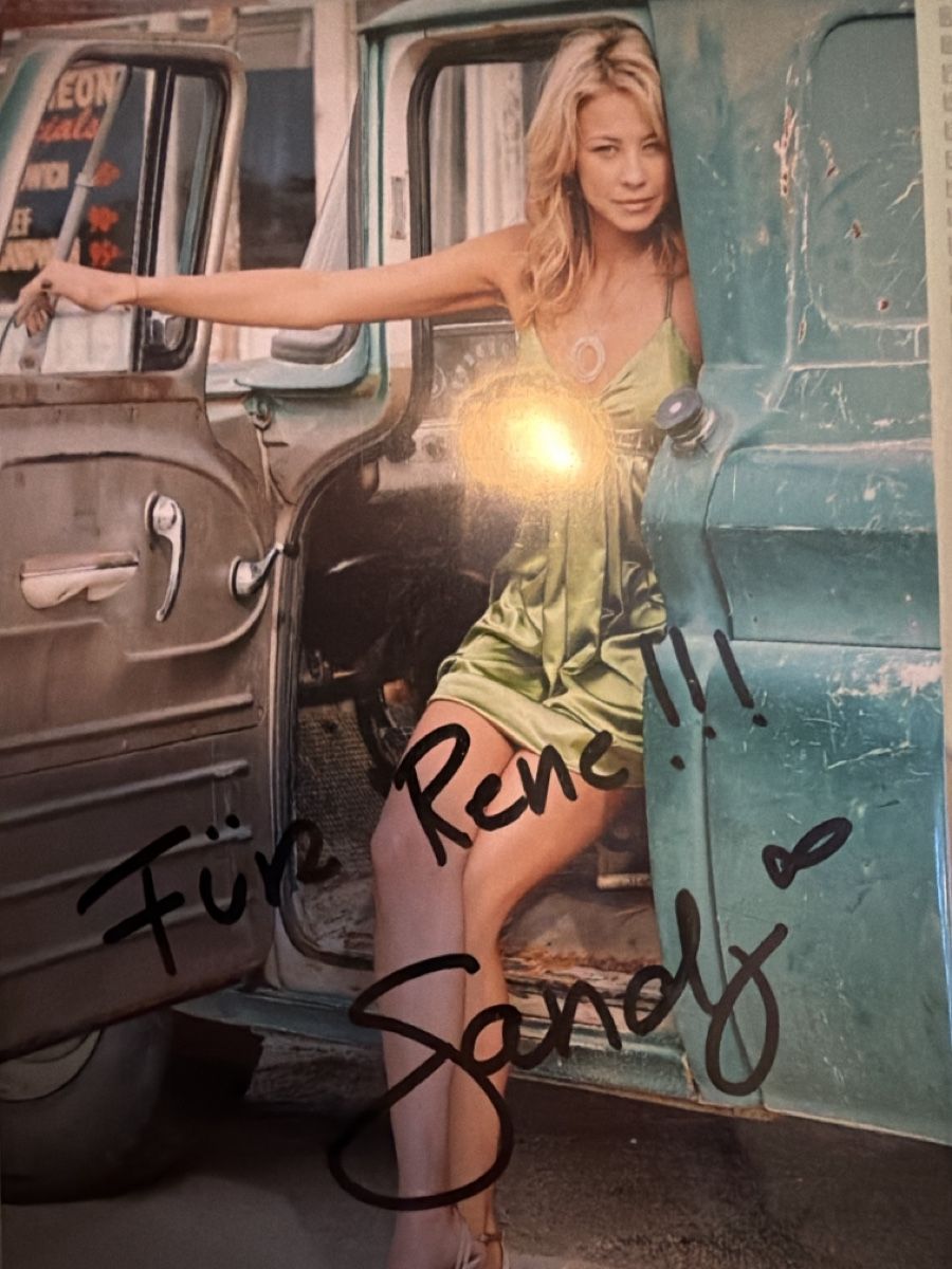 Autografi: Sandy Meyer-Wölden original Autogramm mit Widmung  – Usato da Widnau venduto da Spetz