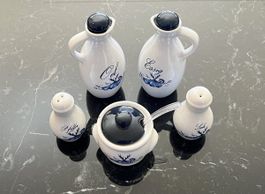 🏺 Deutsche Vintage Keramik – Handbemaltes Menage-Set