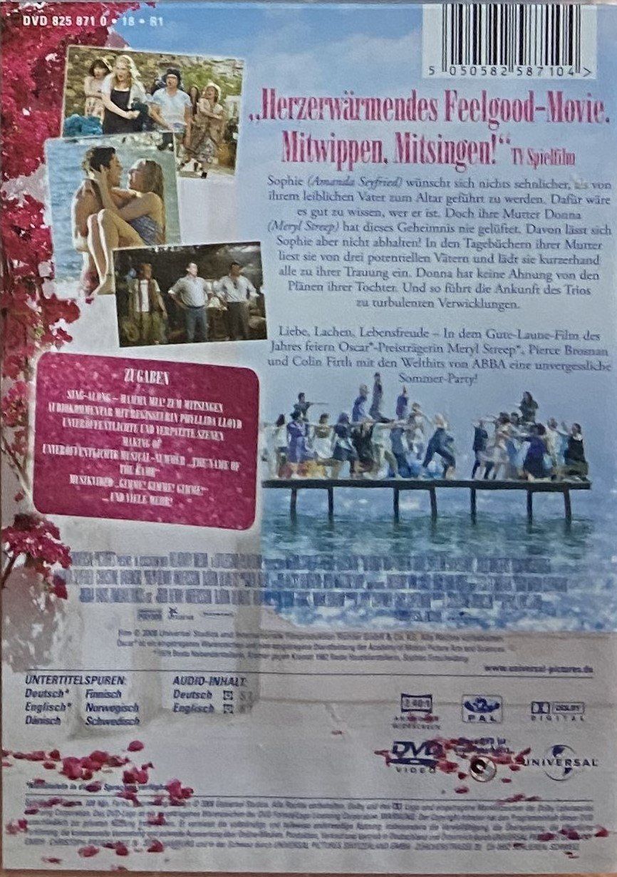Alle DVDs: DVD  "Mamma Mia" – Gebraucht aus Böckten von Hansi36 2