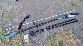 Kettensäge (m. Akku) für Äste (Tompower cordless pole saw)