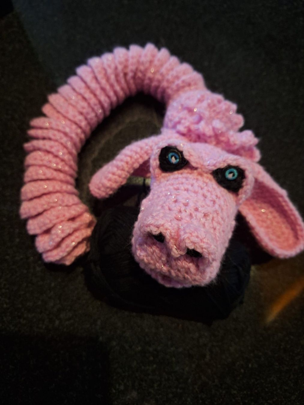 Giocattoli: Handgemachtes rosa Glücksdrache mit Glitzer neu – Nuovo e nell'imballaggio originale da Siat venduto da Asta_98 1