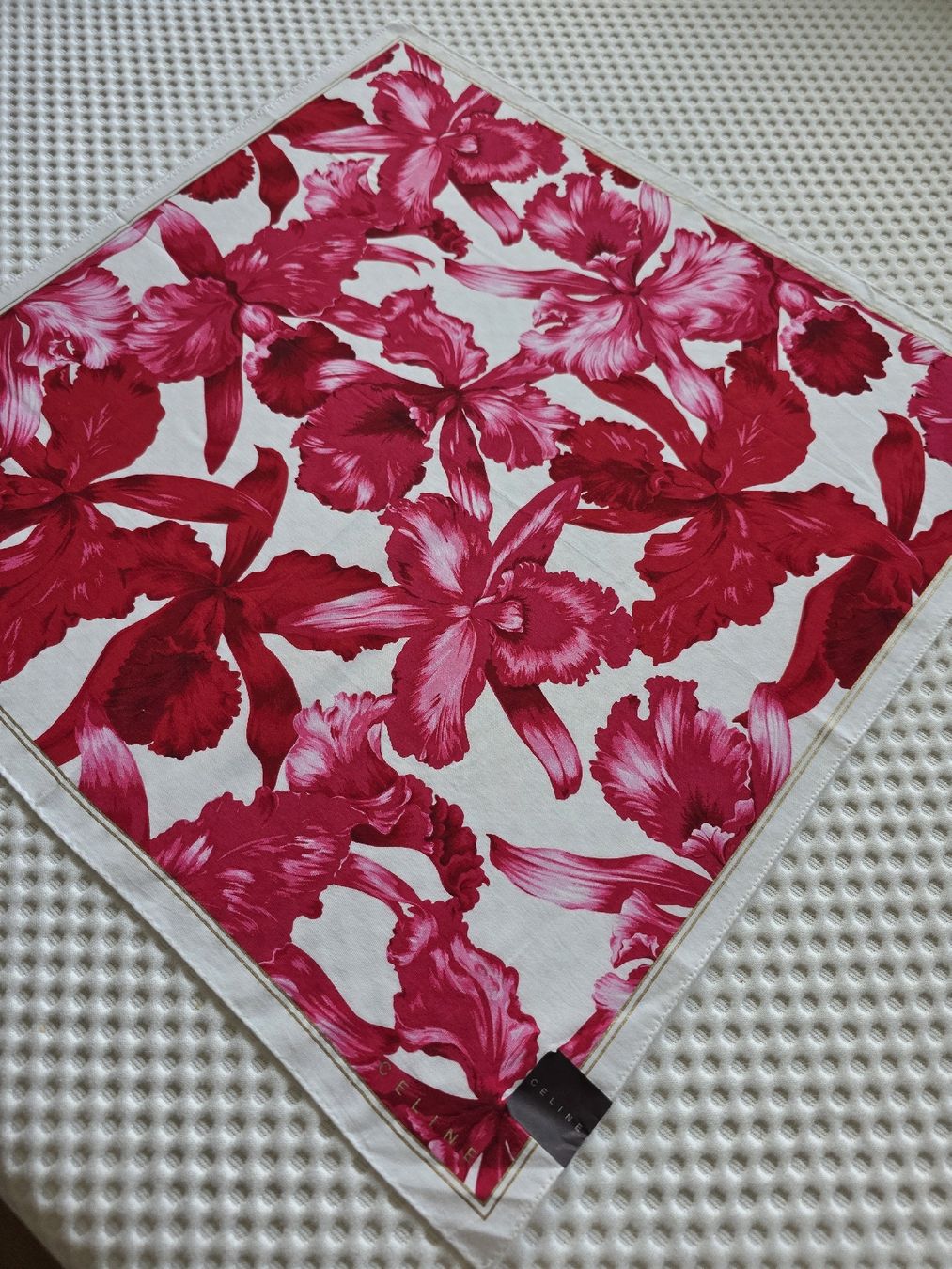 Celine Foulard & Sciarpe: Céline Baumwolltuch 50 × 50 cm – Nuovo e nell'imballaggio originale da Zürich venduto da LIMAR 4