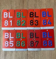 BL - VELONUMMER - FAHRRADSCHILD 80-er JAHRE NACH WAHL - BL