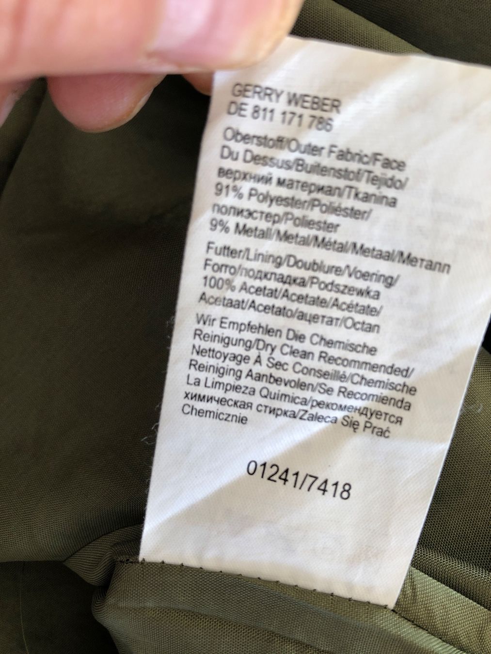 Gerry Weber Röcke: Rock olivengrün metallisch 36 Gerry Weber – Gebraucht aus Zollikofen von lorik007 3