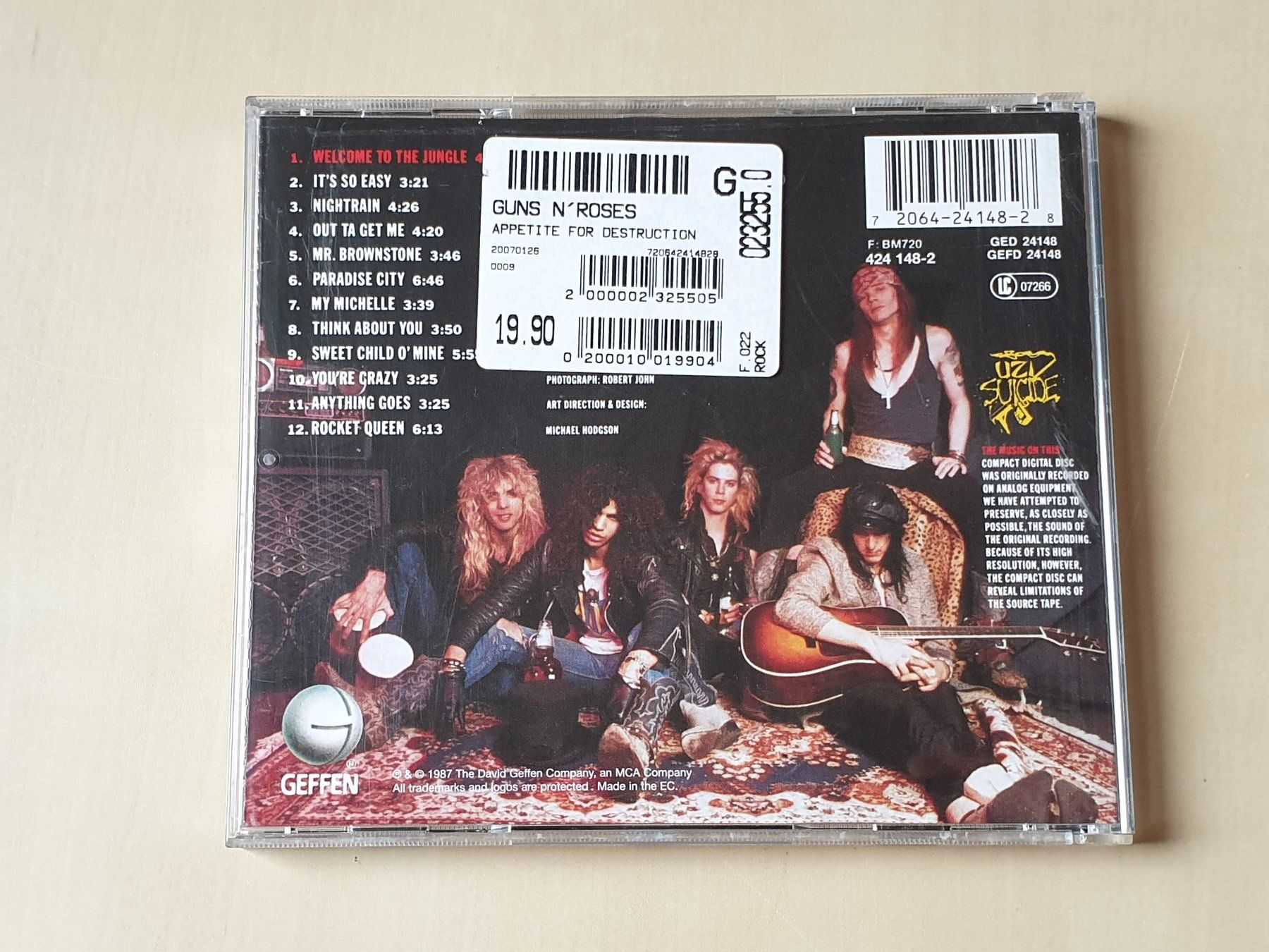 CD: Guns n Roses Appetite for Destruction – Usato da Stansstad venduto da collectorsshop 1