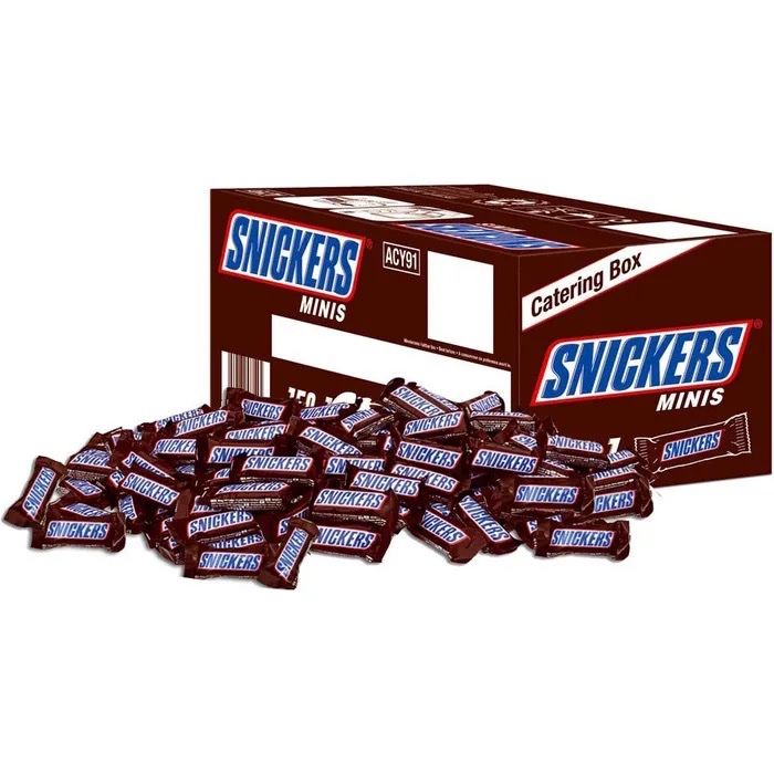 Snickers Schokoriegel Minis, 2821g, je 18,8g, 150 Riegel (Neu und ...