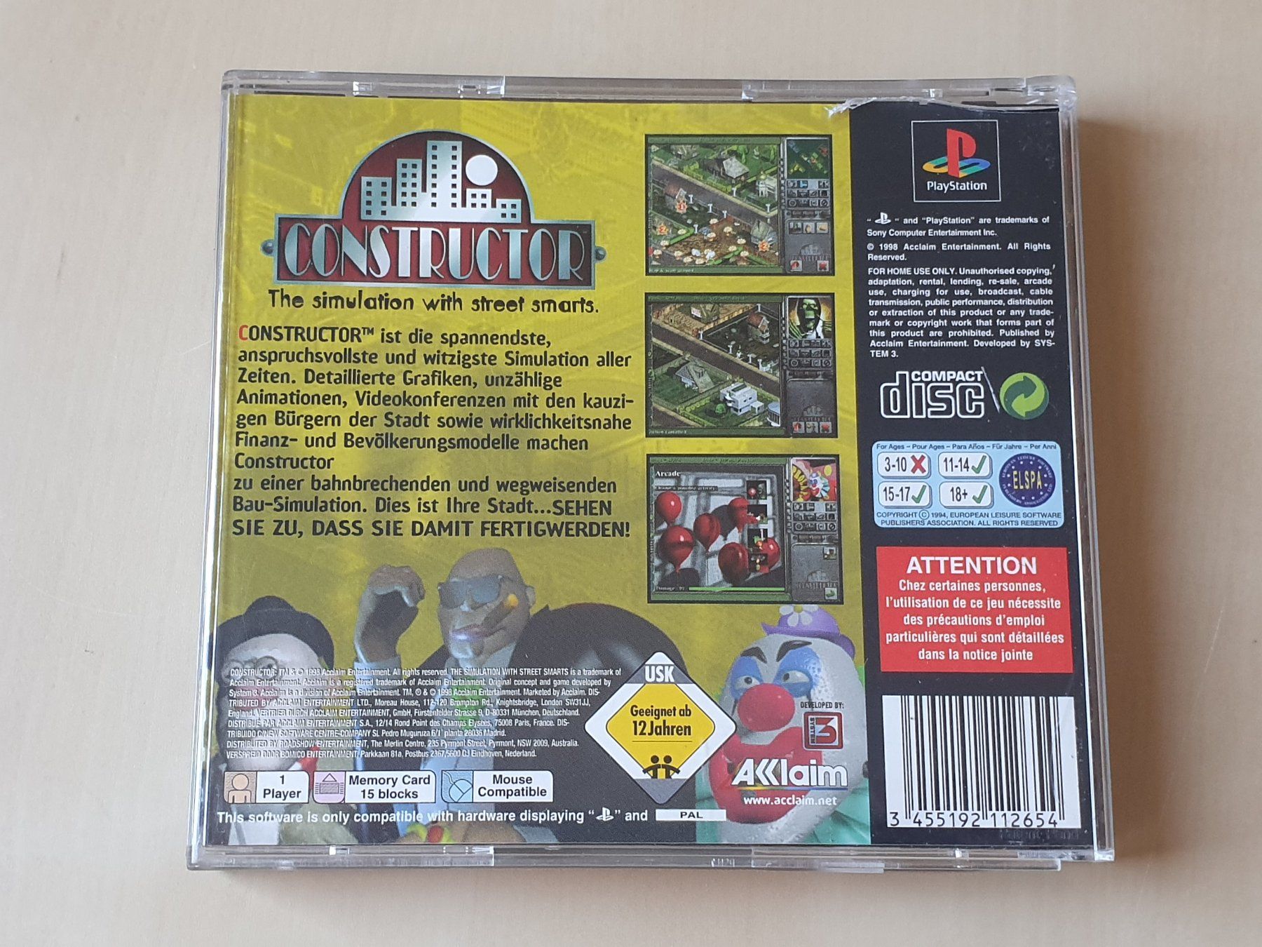 Sony Spiele: Constructor – Gebraucht aus Stansstad von collectorsshop 1