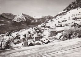 AMDEN (SG) Winteransicht "Brugg" mit Glarneralpen.