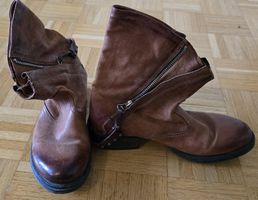 Braune Lederstiefeletten Globus Gr. 40, cool & trendy!