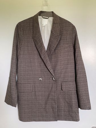 Veste Blazer H&M carreaux Prince de Galles, Taille S NEW