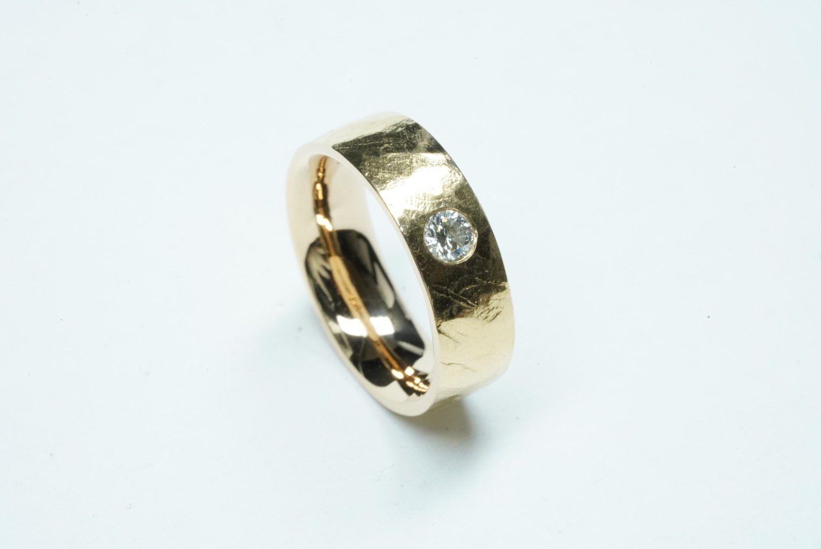 Anelli: Fingerring 18k Gelbgold mit Diamant – Usato da Bülach venduto da Re-Jewelled 4