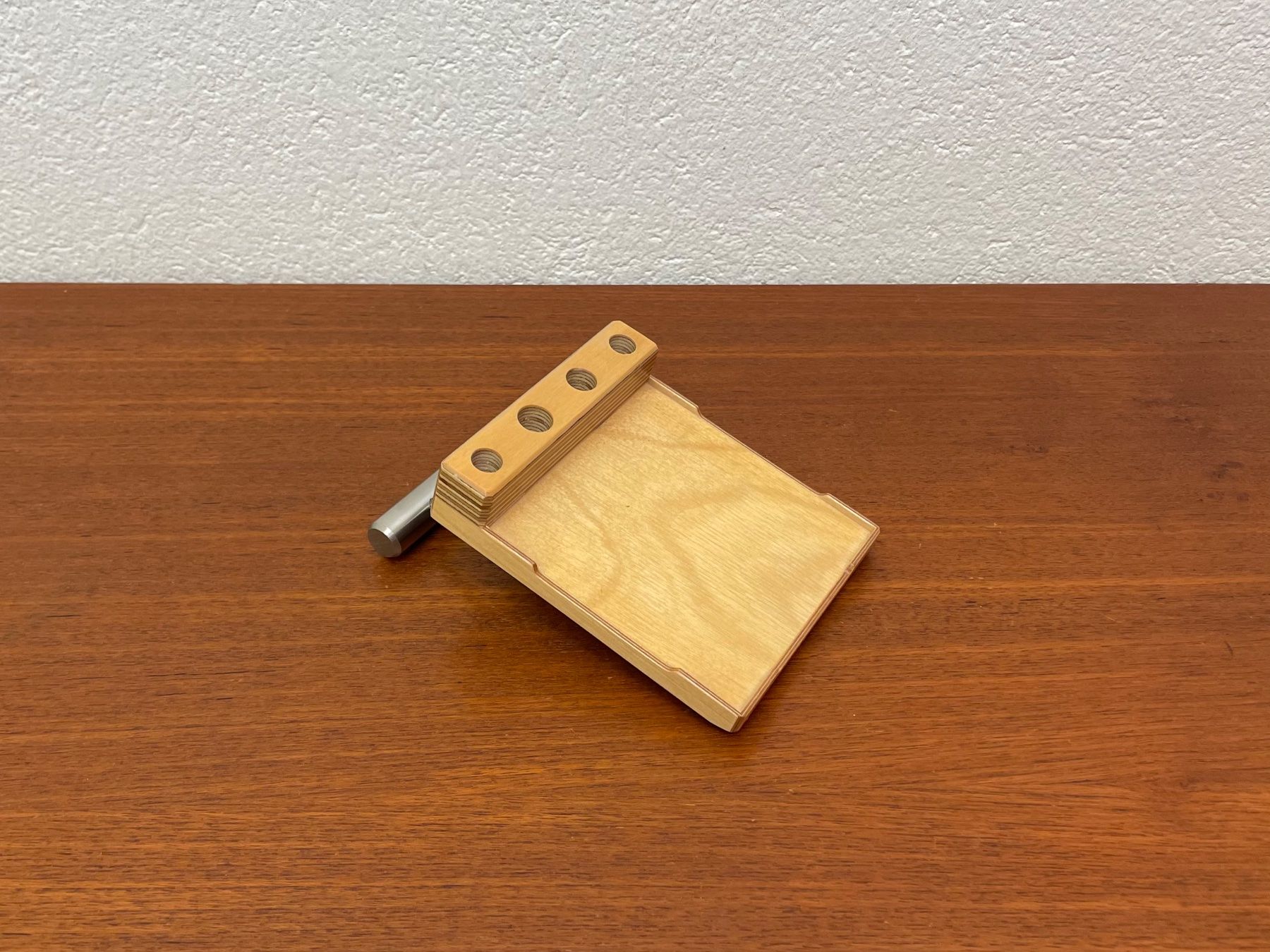Sonstiges Schreiben & Zeichnen: Moderner Holz Edelstahl Stiftehalter Design Stifthalter – Gebraucht aus Zürich von Vintagewiesel 3