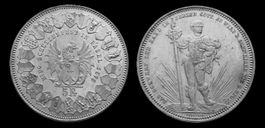 Schützentaler Basel 1879, 5 Franken