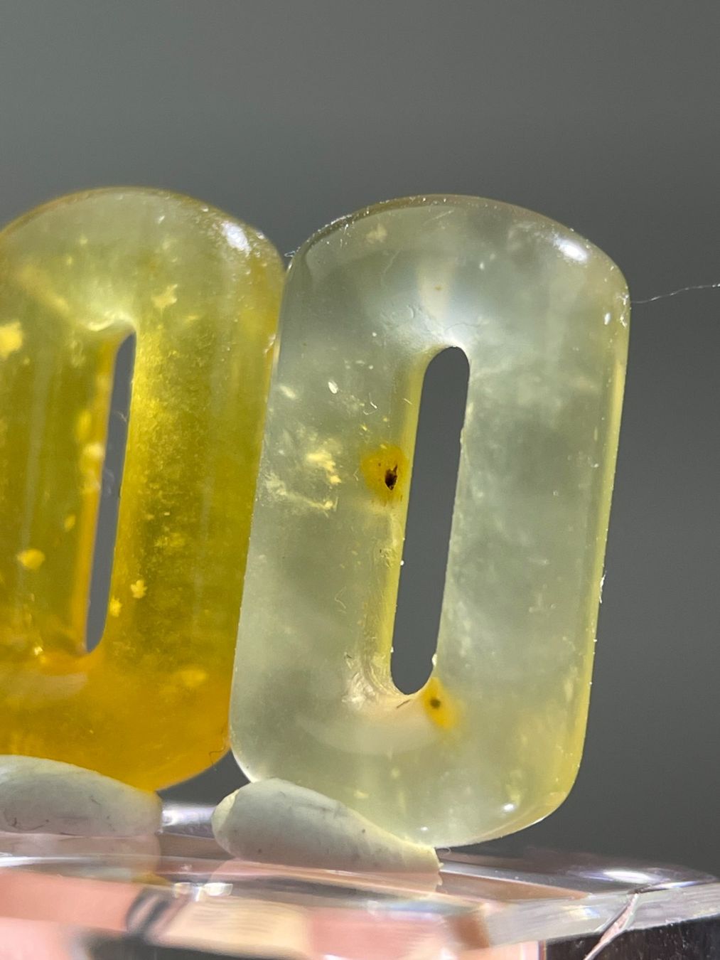 Ciondoli: Echte chinesische -Jade  Pi-Scheibe Set Ca.2cm – Nuovo (secondo la descrizione) da Schiers venduto da sisikristall 2