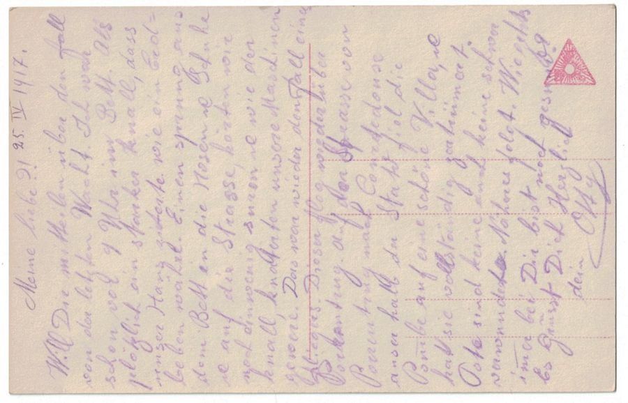 Cartoline postali: Romantik - Junge Dame befragt das Gänseblümchen – Usato da Frauenfeld venduto da POML 1