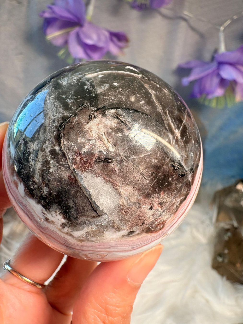 Mineralien & Heilsteine: Money Achat Kugel – Neu (gemäss Beschreibung) aus Neuheim von m.hald 9