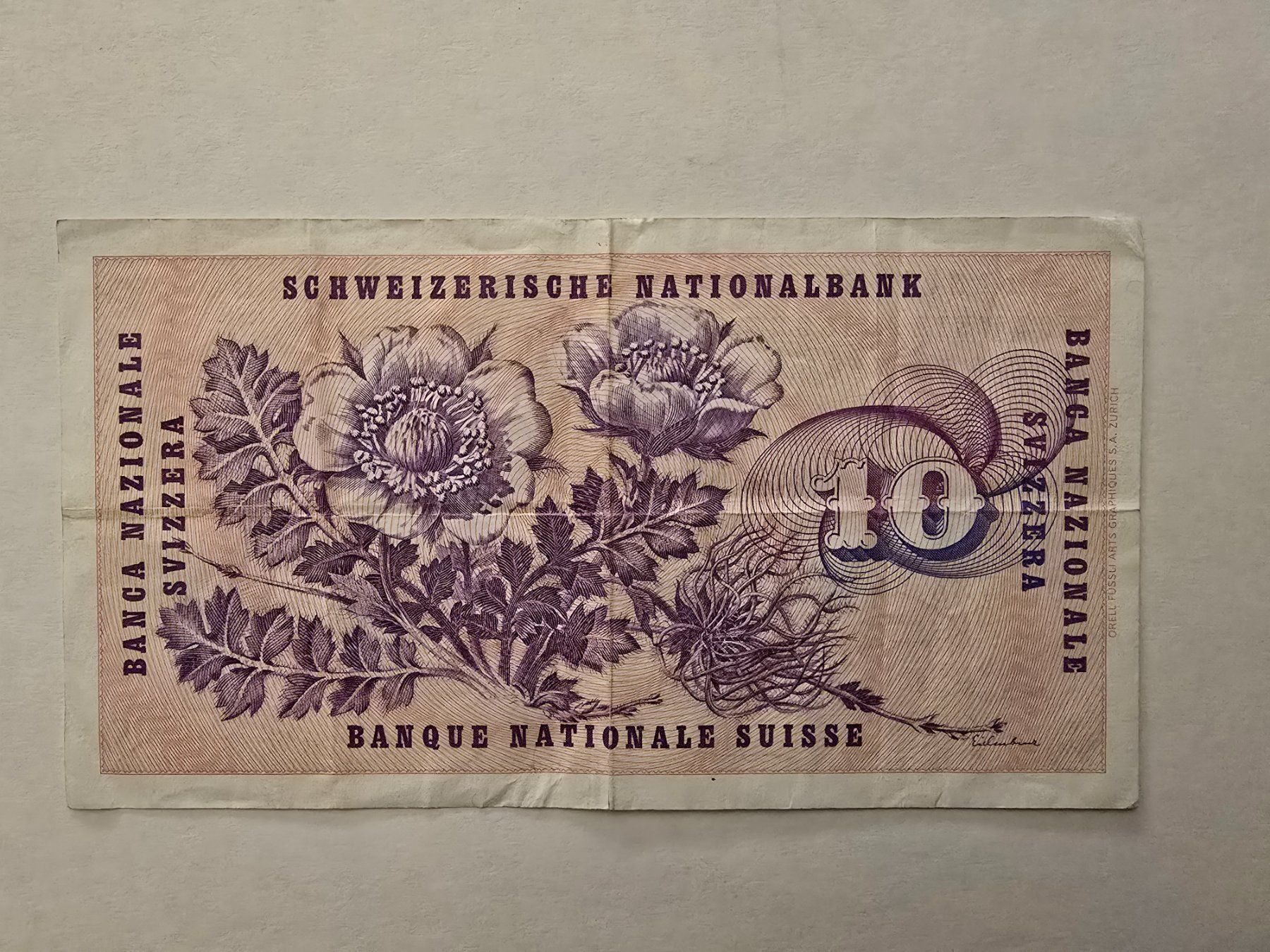 Banknoten: Billets de 10 francs, Série 95 W – Gebraucht aus Neuenhof von brasvarela 1
