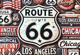Schönes Route 66 Blechschild