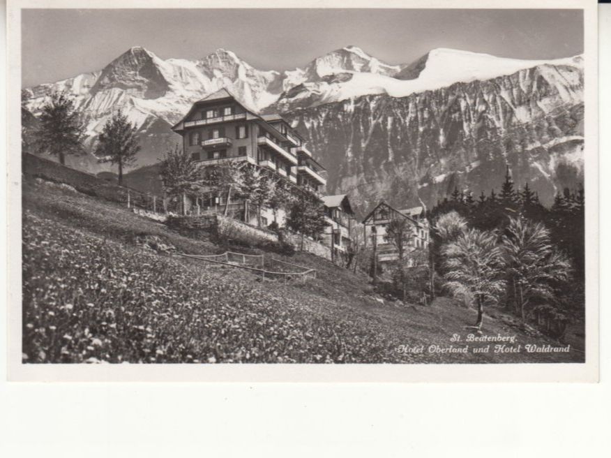 Ansichtskarten: Beatenberg 1937 mit Stabstempel Beatenberg – Gebraucht aus Bürglen TG von StampGraf