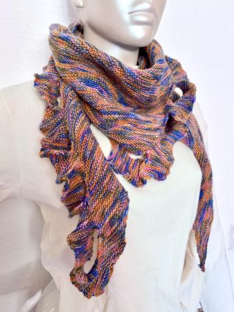 Schultertuch, weicher Schal, handgestrickt