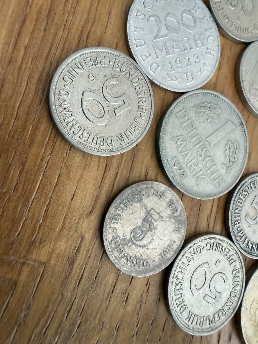 Tutti le monete: 200 Mark 2 Mark 1 Mark 50 Pfennig – Usato da Goldach venduto da Messerguru 1