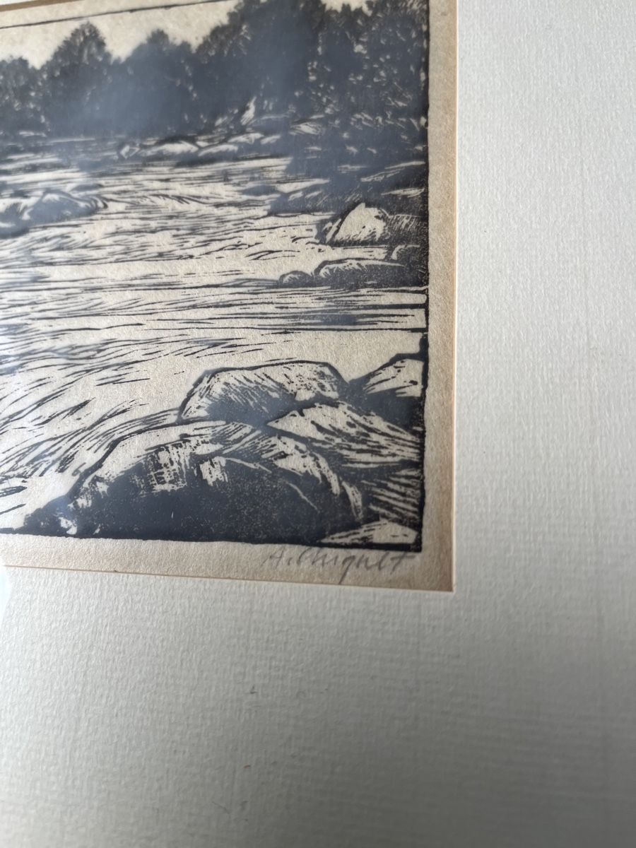 Xilografie: Holzschnitt von Andreas Chiquet – Usato da Gelterfingen venduto da liq-nator 5
